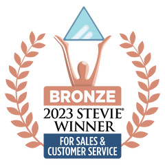2023 Bronze Stevie Award Winner for Sales & Customer Service